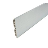 Plinta PVC, pentru mascare picioare mobilier, 11093, aluminiu, 1.95 m x 100 mm