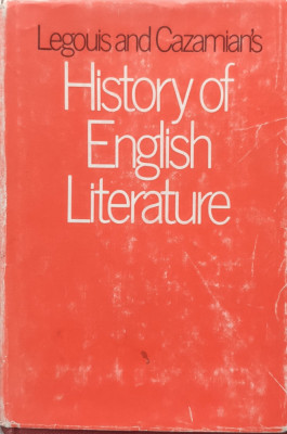 A History Of English Literature - Emile Legouis, Louis Cazamian , E360 foto