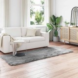 vidaXL Covor din L&acirc;nă Faux Tafalla Gri 80 x 250 cm Poliester 42021524