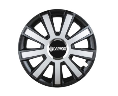 Set 4 capace roti Flash Gri-Negru R14 pentru gama auto Daewoo foto