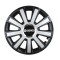 Set 4 capace roti Flash Gri-Negru R14 pentru gama auto Daewoo