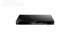 D-Link switch DMS-1100-10TP, 10 porturi,2 X SFP, POE 8 porturi, Auto MDI/MDIX, 80 Gbps, Forwarding Rate: 59.52 Mpps, dimensiuni: 440 x 250 x 44 mm, gr foto