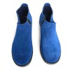 Ghete din piele intoarsa cu talpa joasa Blue Edna, 35 - 41, Albastru, Ingiro