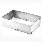 Forma Tort Reglabila Inox Patrata/Dreptunghiulara 15-27cm - Copt/Congelare