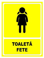 Indicator galben pentru toaleta fete foto