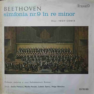 Disc vinil, LP. SIMFONIA NR.9 IN RE MINOR. DIRIJOR: IOSIF CONTA. SET 2 DISCURI VINIL-LUDWIG VAN BEETHOVEN-218970 foto
