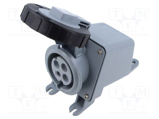 Conector alimentare AC trifazat IP&amp;S 30A 500V AMPHENOL soclu mamă IP69K