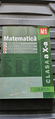 MATEMATICA M1 CLASA A X AMARIUS BURTEA , CAMPION foto