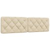VidaXL Pernă pentru tăblie de pat, crem, 180 cm, material textil 4019238