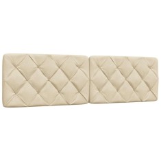 vidaXL Pernă pentru tăblie de pat, crem, 180 cm, material textil 4019238