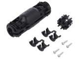 Mufă cu Gel RELICON Poliamidă IP68 Neagră 100mm x 24mm