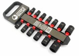 Set trusa chei tubulare impact 1 2 13 piese 10-27mm intarite, pistol impact (M58273R)