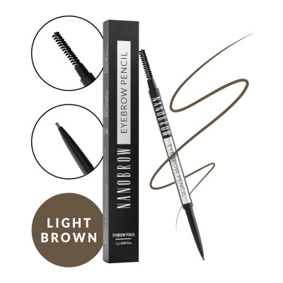 Creion de spr&amp;acirc;ncene Maro deschis Nanobrow Eyebrow Pencil - un creion precis foto