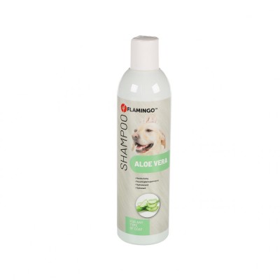 SAMPON PENTRU CAINI FLAMINGO CU ALOE VERA 300ML foto