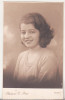 Bnk foto Portret de fata - Foto E Popp Ploesti, Romania 1900 - 1950, Sepia, Portrete