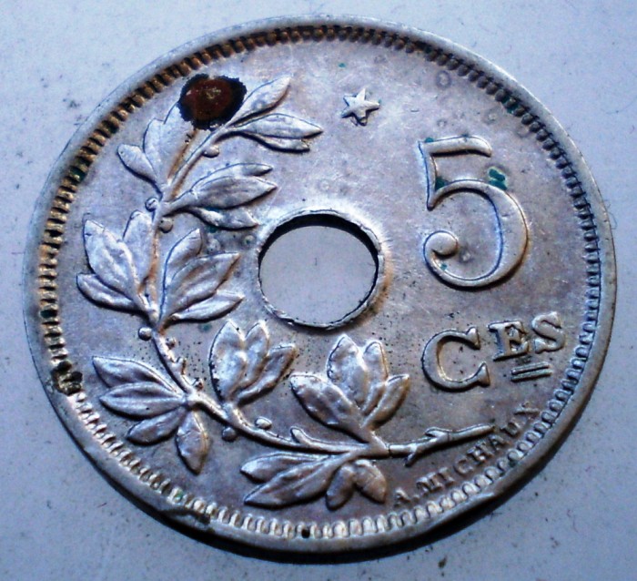 7.413 BELGIA 5 CENTIMES 1932 STAR