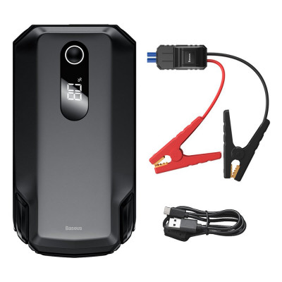 Powerbank Baseus Power Starter Jump Starter Booster 20000mAh 12V (2000A / 1000A) + Cleme Crocodil Negru (CGNL020001) foto