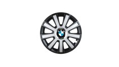 Set 4 capace roti Flash Gri-Negru R15 pentru gama auto BMW foto