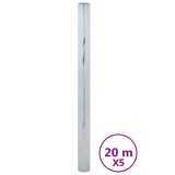 Cumpara ieftin Folie solara, 5 buc., efect reflectorizant static argintiu, PVC