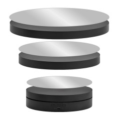 Masa Rotativa 360 electronica Foto si Video, EMESZON&reg; RT3601, Reflexie Oglinda, Stand Rotativ 3 in 1, Prezentare produse, Negru