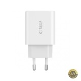 Incarcator Retea Tech-Protect NC30W 30W 3A 1 x USB-A - 2 x USB-C Alb