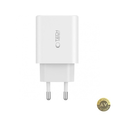 Incarcator Retea Tech-Protect NC30W 30W 3A 1 x USB-A - 2 x USB-C Alb foto