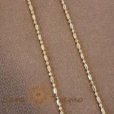 Cumpara ieftin Lantisor Malta fin unisex placat cu aur 18K, model butoiase 1 cu 1 - 45 50 cm