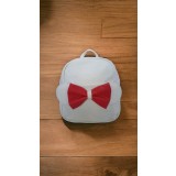 Rucsac damă alb cu fermoar