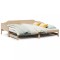 Gossi pat de zi cu extensie, 80x200 cm, lemn masiv de pin