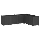 Cumpara ieftin Jardiniera de gradina, negru, 160x120x53 cm, PP