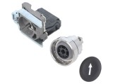 Comutator apasare SCHNEIDER ELECTRIC negru NO plat &Oslash;22mm montaj panou