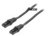 Patch cord U/UTP Cat6 PVC Negru 1m, Vention