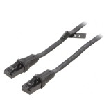 Patch cord U/UTP Cat6 PVC Negru 1m
