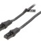 Patch cord U/UTP Cat6 PVC Negru 1m