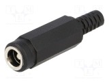 Conector alimentare DC 5,5/2,5mm tată cu manşon lipire LUMBERG