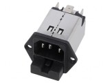 Conector Alimentare AC Soclu Tată 2A 250VAC IEC 60320