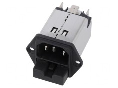 Conector Alimentare AC Soclu Tată 2A 250VAC IEC 60320