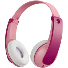 Casti audio pentru copii On Ear JVC HA-KD10W-P-E, Wireless, Bluetooth, Autonomie 16 ore, Roz