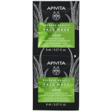 Apivita Express Masca cu aloe, 2 x 8ml