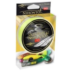 FIR TEXTIL MIKADO NIHONTO OCTA FLUO YELLOW 150M 0.10mm 7.75kg foto