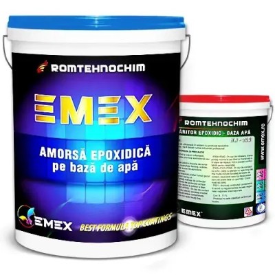Pachet Amorsa Epoxidica Emulsionata &amp;ldquo;Emex&amp;rdquo; - Transparent - Bid. 10 Kg + Intaritor 1.20 Kg foto