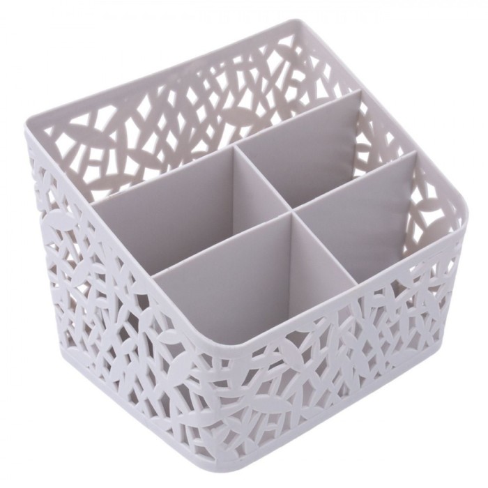 Suport Pixuri, Model Gri, Plastic, 5 Compartimente, Dimensiuni 18x15x13.5cm