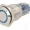 Intrerupator anti-vandalism, ON-ON, &Oslash;16mm, ONPOW - LAS2-GQF-22ZE/B/12VDC