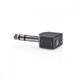 Adaptor 2 x jack 3.5mm la jack stereo 6.35mm M-T, Nedis CAGP23922BK