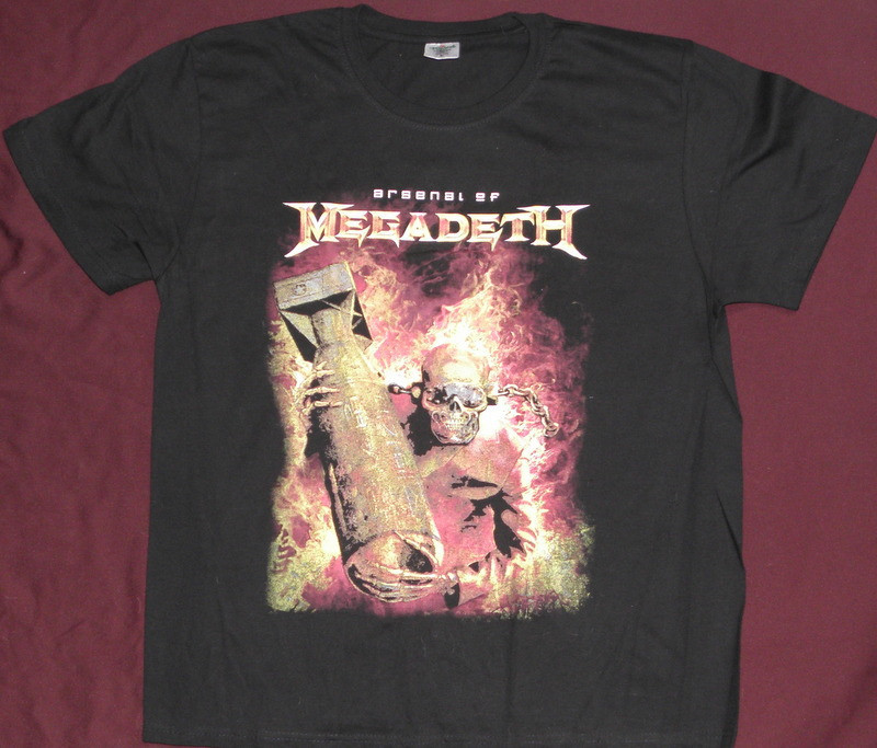 Tricou Megadeth - Arsenal marimea XL,-Youtanasia XXL +alte formatii rock,  Negru | Okazii.ro