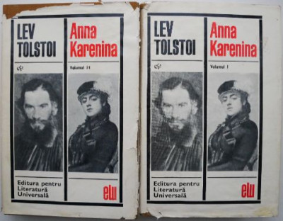 Anna Karenina (2 volume) &amp;ndash; Lev Tolstoi (supracoperta putin uzata) foto