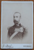 Fotografie militara pe carton cu autograf ; Colonel George Gramaticescu , 1892