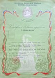 CERTIFICAT DE BUNA APRECIERE IN SERVICIUL MILITAR 1981