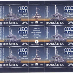 Romania 2009 - ROMGAZ - 100 de ani, bloc stampilat