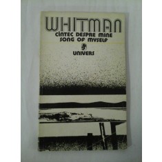 Cantec despre mine song of myself - Walt Whiteman